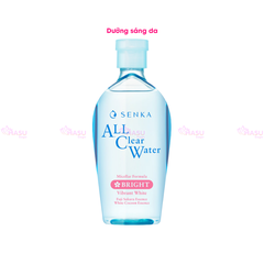 Nước tẩy trang Senka All Clear Water Micellar Formula Nhật Bản 230ml dưỡng sáng, giảm nhờn, giảm mụn