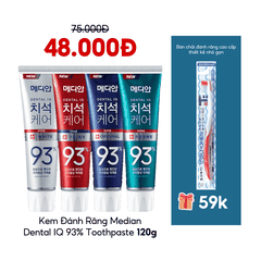 Kem Đánh Răng Median Dental IQ 93% Toothpaste 120g Hàn Quốc