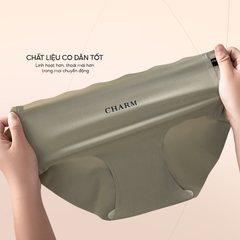 [Mã S04] Quần lót nữ đúc su không viền, quần chip Charm không đường may mềm mại gợi cảm mát lạnh