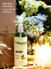 Sữa tắm trái cây hương nước hoa tinh tế Flannel dưỡng da trắng sáng, mềm mại 500ml