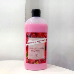 Combo Trắng Sáng Sạch Sâu Cho Body - Sữa Tắm Hương Trái Cây Exclusive Cosmetics 500g Và Tẩy Tế Bào Chết Quế Hồi 380g