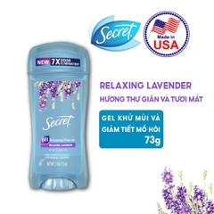 [Chính hãng] Lăn khử mùi nữ Secret Clear Gel 73g
