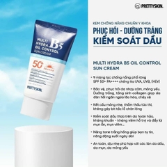 Kem Chống Nắng Pretty Skin Multi Hydra B5 Oil Control Sun Cream SPF 50+/PA++++ - Phục Hồi Dưỡng Trắng Dành Cho Da Dầu
