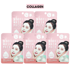 Combo 5 mặt nạ đắp dạng bột Modeling Mask Pack 22g - Collagen