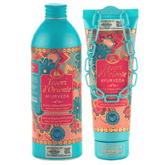 Combo Sữa Tắm Hương Nước Hoa Cao Cấp Tesori d'Oriente Nước Hoa Ayurveda (Chai 500ml - Tuýp 250ml)