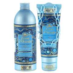 Combo Sữa Tắm Hương Nước Hoa Cao Cấp Tesori d'Oriente Tinh Chất Tảo Biển (Chai 500ml - Tuýp 250ml)