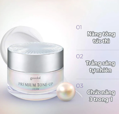 Kem Dưỡng Trắng Da Và Nâng Tone Tức Thì Tinh Chất Ốc Sên Goodal Premium Snail Tone Up Cream Hàn Quốc