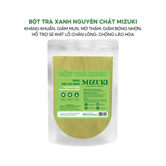 Bột Trà Xanh Nguyên Chất MIZUKI giảm mụn, mờ thâm, giảm bóng nhờn, hỗ trợ se khít lỗ chân lông, chống lão hóa