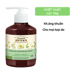 Dung Dịch Vệ Sinh Phụ Nữ Làm Dịu Da, Ngăn Ngừa Vi Khuẩn, Cân Bằng Độ pH Vùng Kín Zelenaya Apteka 370ml