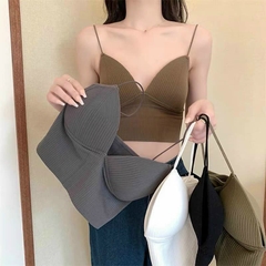 [Mã A01] Áo Bra Nữ Cúp Ngực Khoét Sâu Đệm Đẩy Ngực Tone Màu Siêu Tây Freesize