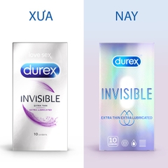 [Chính Hãng] Bao Cao Su Durex Extra Thin Extra Lubricated Hộp 10 Cái