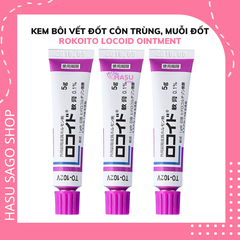 Kem Bôi Vết Đốt Côn Trùng, Muỗi Đốt Rokoito Locoid Ointment Nhật Bản 5g