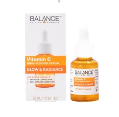 Combo trắng da căng mượt serum Vitamin C + serum Hyaluronic Balance Active Formula 30ml/ chai