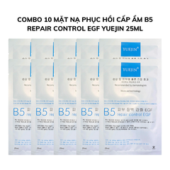 Combo 10 Mặt Nạ Phục Hồi Cấp Ẩm Cho Da Mụn Nhạy Cảm B5 Repair Control EGF YUEJIN 25ml