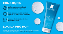 Gel Rửa Mặt La Roche-Posay Effaclar Purifying Foaming Gel For Oily Sensitive Skin 50ml