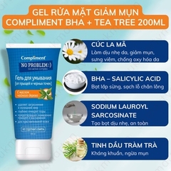 Sữa rửa mặt NO PROBLEM Compliment chứa Salicylic Acid, Tea Tree 200ml
