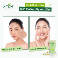 Sữa Rửa Mặt Dạng Gel Simple Dành Cho Da Nhạy Cảm Kind To Skin Refreshing Facial Wash Gel 150ml