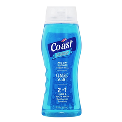 Sữa Tắm Gội 2 Trong 1 Coast Classic Hair & Body Wash Classic Scent 532ml - Làm Sạch Cơ Thể, Ngăn Mùi Hiệu Quả