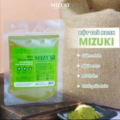 Bột Trà Xanh Nguyên Chất MIZUKI giảm mụn, mờ thâm, giảm bóng nhờn, hỗ trợ se khít lỗ chân lông, chống lão hóa