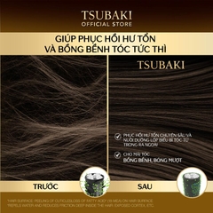 Bộ Ba Gội Xả Tsubaki Premium EX Intensive Repair 490ml (Đen) & Mặt Nạ Tóc Phục Hồi Hư Tổn Tsubaki 180g