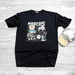 MS001 - MS006 Áo Thun Unisex Nam Nữ, Áo Thun Form Rộng Thời Trang In Hình Dễ Thương Freesize