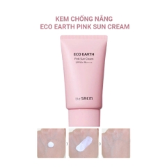 Kem Chống Nắng THE SAEM ECO EARTH PINK SUN CREAM EX SPF 50+ PA++++ 50ml