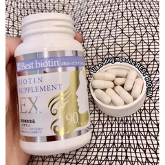Viên Uống Hỗ Trợ Mọc Tóc Best Biotin Supplement EX 90 Viên Nhật Bản