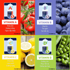 Combo 10 Miếng Mặt Nạ Foodaholic Essential Mask Cung Cấp Vitamin, Dưỡng Chất Cho Da, Chăm Sóc Da Toàn Diện 23g Hàn Quốc