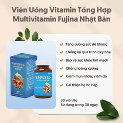 Viên Uống MULTIVITAMIN FUJINA Nhật Bản 30 Viên