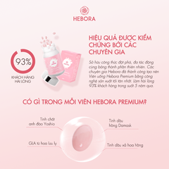 Viên uống hương tự thân Hebora Premium Sakura Damask Rose Nhật Bản 60 Viên