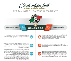 Sữa Tắm Xích Tesori Trắng Da, Hương Nước Hoa 250ML-500ML | Tesori D’Oriente Cao cấp Italia