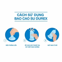 [Chính Hãng] Bao Cao Su Durex Extra Thin Extra Lubricated Hộp 10 Cái