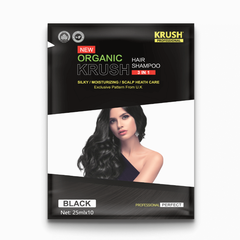 Dầu Gội Phủ Bạc Krush Anh Quốc Hộp 10 Gói x 25ml - Màu Đen Tự Nhiên