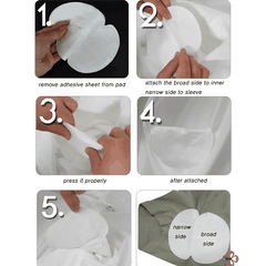 Set 10 Miếng Dán Thấm Mồ Hôi Vùng Nách Kyowa Nhật Bản (5 cặp)