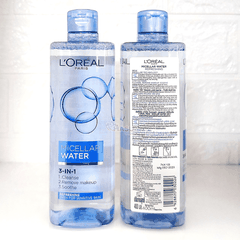 [Chính Hãng] Nước tẩy trang làm sạch, dưỡng ẩm cho mọi loại da L'Oreal 3-in-1 Micellar Water 400ml