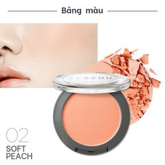 Phấn Má Hồng KLAVUU Urban Pearlsation Natural Powder Bluser Lên Màu Tự Nhiên, Siêu Bám Hàn Quốc 5.5g