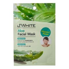 Mặt Nạ Dưỡng Da J'WHITE Facial Mask - Vitamin C Powder Chiết Xuất Lô Hội/Gạo/Thảo Mộc/Trà Xanh 25g Nhật Bản