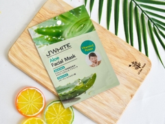 Mặt Nạ Dưỡng Da J'WHITE Facial Mask - Vitamin C Powder Chiết Xuất Lô Hội/Gạo/Thảo Mộc/Trà Xanh 25g Nhật Bản