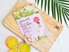 Mặt Nạ Dưỡng Da J'WHITE Facial Mask - Vitamin C Powder Chiết Xuất Lô Hội/Gạo/Thảo Mộc/Trà Xanh 25g Nhật Bản