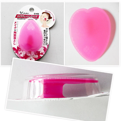 Miếng Rửa Mặt Silicon Loven Màu Hồng Nhật Bản