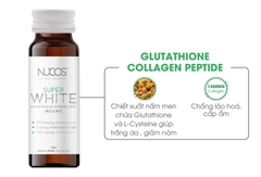 Collagen Uống Trắng Da Mờ Thâm Nám Nucos Super White 50Ml X 10 Chai