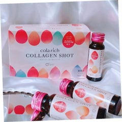 Nước Uống Đẹp Da Cola-rich Collagen Shot Q'SAI 5000mg Nhật Bản Hộp 50ml x 10 Lọ