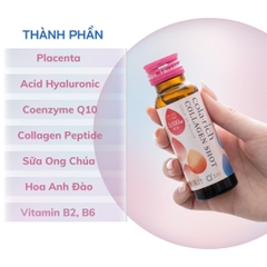 Nước Uống Đẹp Da Cola-rich Collagen Shot Q'SAI 5000mg Nhật Bản Hộp 50ml x 10 Lọ