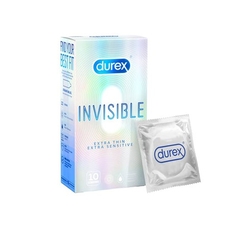 Bao Cao Su Durex Invisible Extra Thin Extra Sensitive Hộp 10 Cái