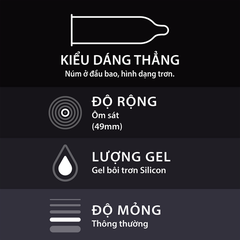 [Chính Hãng] Bao Cao Su Durex Kingtex Hộp 12 Cái