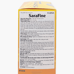 Viên Uống Hỗ Trợ Hạ Mỡ Máu FUJINA SARAFINE 80 Viên