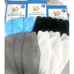 Hộp 10 cái khẩu trang 4 lớp KF94 Campus (màu ngẫu nhiên)