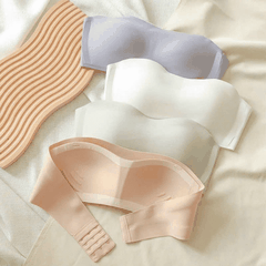 [A04] Áo Ngực Đúc Su Cúp Ngang Chống Tụt Không Gọng Đệm Mỏng Mặc Được Nhiều Kiểu Chất Su Đúc Mát [KÈM DÂY]