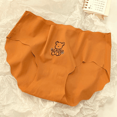 [S26] Quần Lót Nữ Thun Lạnh Hình Gấu Cute Chất Su Mát Không Lộ Viền Đáy Kháng Khuẩn Co Dãn Tốt 008