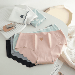 [Mã S11] Combo 10 Quần Lót Nữ Đúc Su Hình Tim Lượn Sóng Thun Lạnh Mỏng Nhẹ Tàng Hình (GIAO MÀU NGẪU NHIÊN)